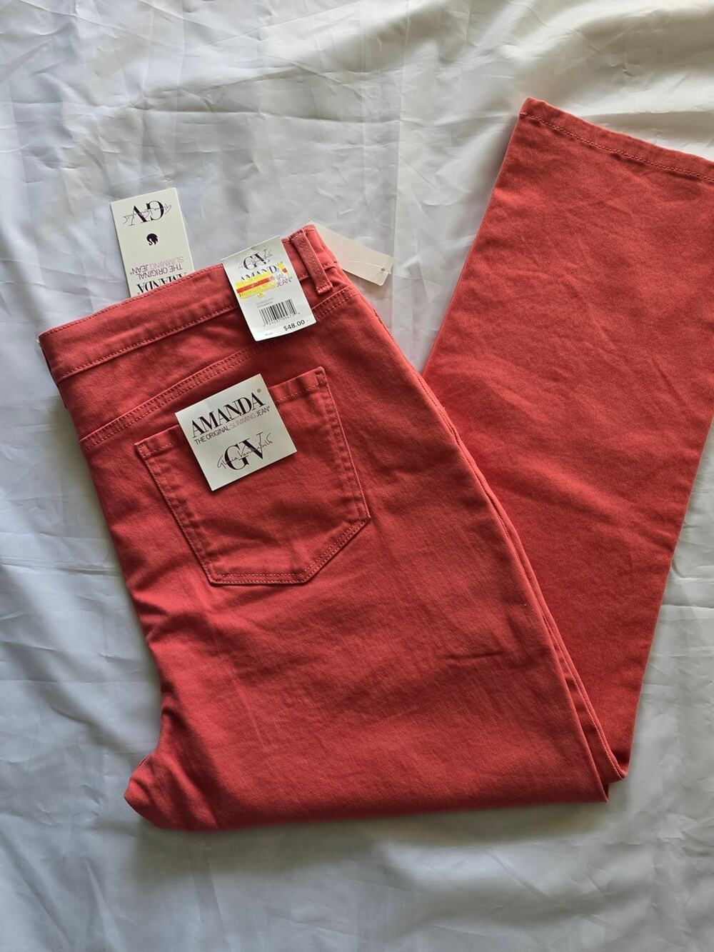 NWT Gloria Vanderbilt Straight-Leg Jeans in Persimmon